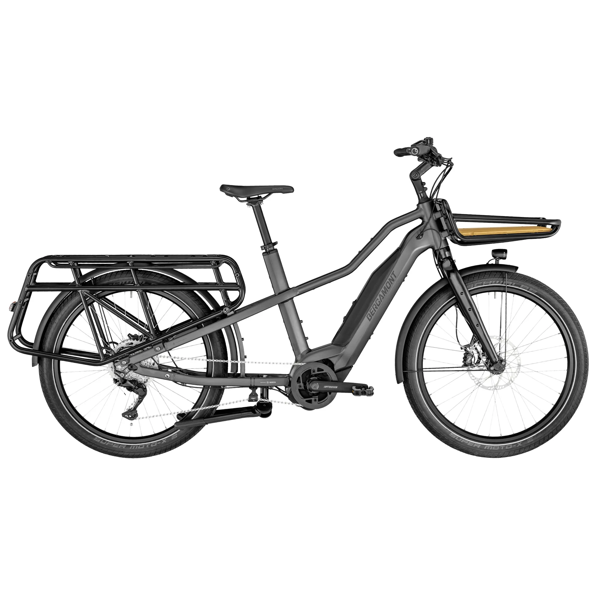 2021 Bergamont E-Cargoville LT Edition Electric Hybrid Bike in Black