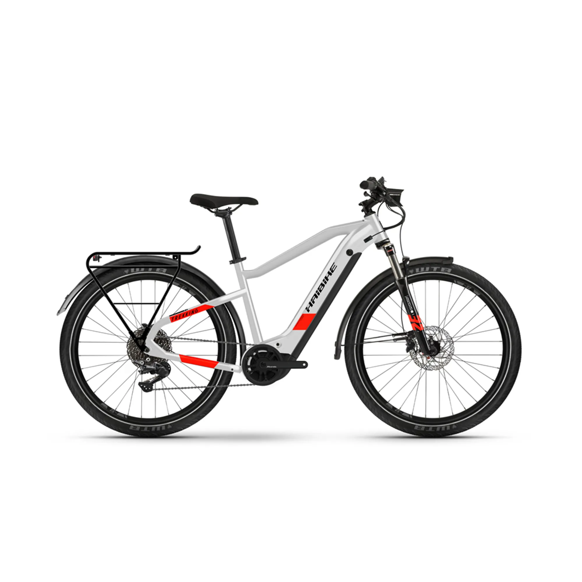 2021 Haibike Trekking 630Wh Electric Hybrid Bike in Grey