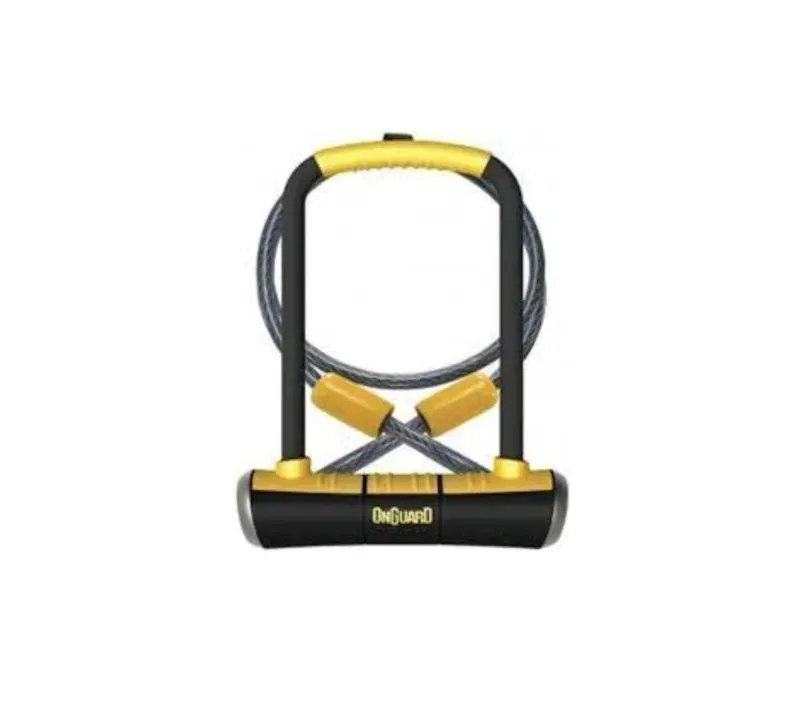 OnGuard Pitbull DT 8005 115x230x14mm U-lock in Black/Yellow