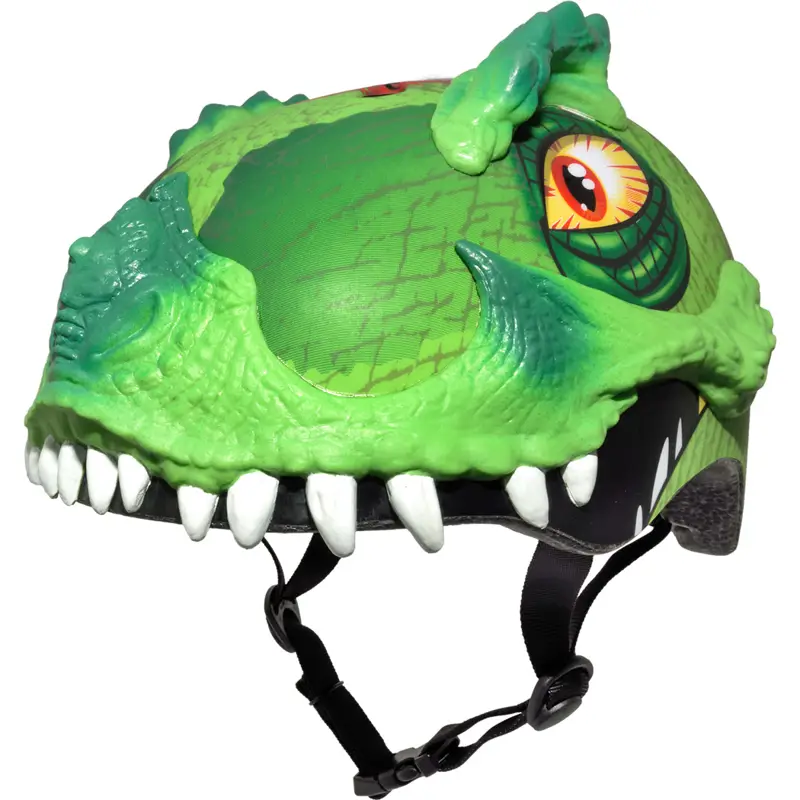 2021 C-Preme Raskullz T-Rex Awesome Kid's Helmet in Green