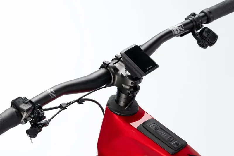 Haibike Allmtn CF 9 eMountain Bike in Red/Black/Platinum-3