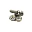 Hope M10 Stainless Steel Domed Bolts/Washers Pair in Silver