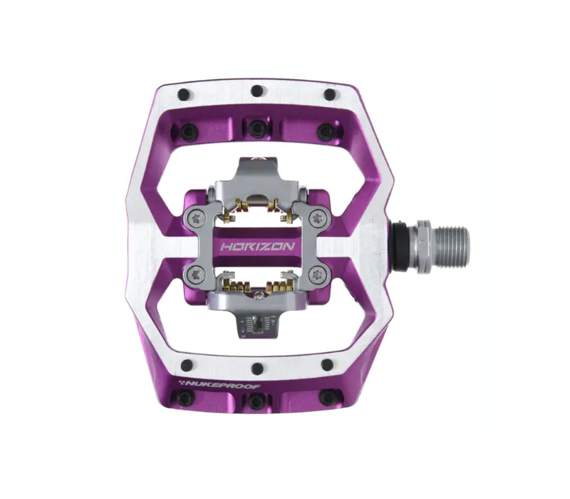 Nukeproof Horizon CL Cr-mo Downhill Pedals in Purple